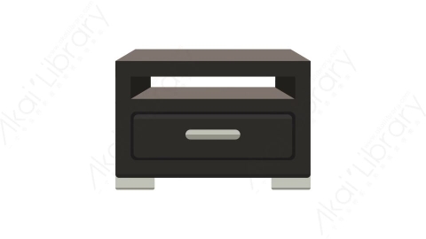 AE模板 70-bedside-table-3床头柜MG扁平卡通家具元素图标