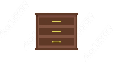 AE模板 73-bedside-table-6床头柜MG扁平卡通家具元素图标