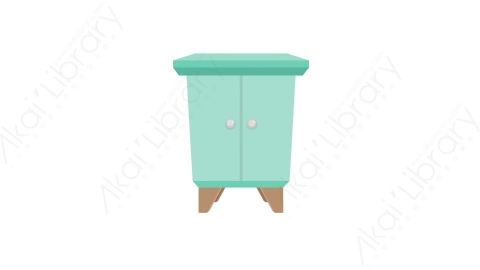 AE模板 77-bedside-table-10床头柜MG扁平卡通家具元素图标