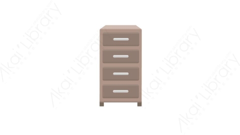 AE模板 84-bedside-table-17床头柜MG扁平卡通家具元素图标