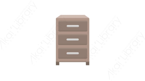 AE模板 85-bedside-table-18床头柜MG扁平卡通家具元素图标