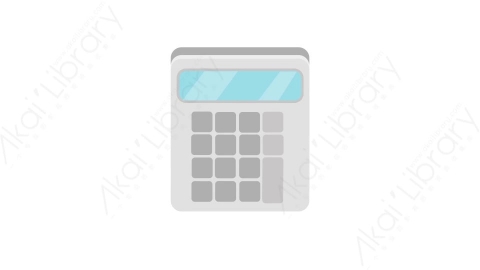 AE模板 21-calculator计算机MG扁平卡通办公用具元素图标