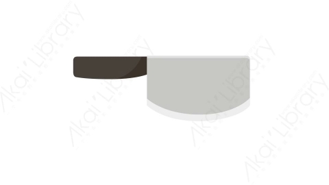 AE模板 19-kitchenware-11菜刀刀具厨房用具MG扁平卡通家电用具元素图标