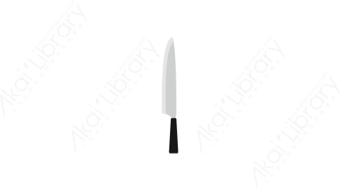AE模板 30-kitchenware-22菜刀切肉刀刀具厨房用具MG扁平卡通家电用具元素图标