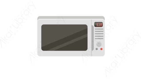 AE模板 39-microwave-1微波炉烤箱家用电器MG扁平卡通家电用具元素图标