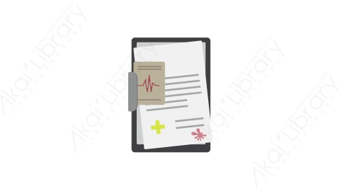 AE模板 21-medical-tablet-2医疗诊断记录MG扁平卡通医疗医院元素图标