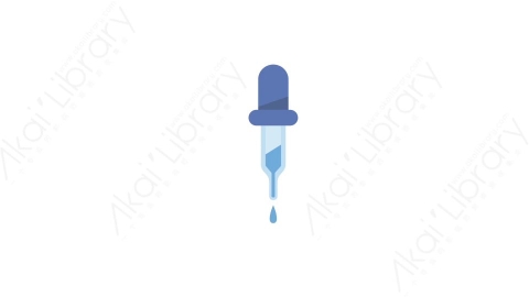 AE模板 27-pipette吸管滴管MG扁平卡通医疗医院元素图标