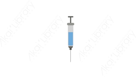 AE模板 33-syringe-1注射器针管针筒MG扁平卡通医疗医院元素图标