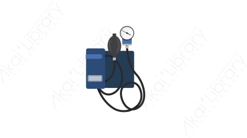 AE模板 40-tonometer-2血压测量仪MG扁平卡通医疗医院元素图标