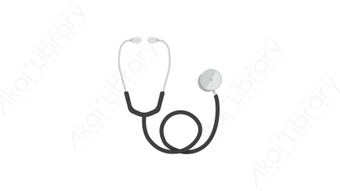 AE模板 41-stethoscope-2听诊器MG扁平卡通医疗医院元素图标