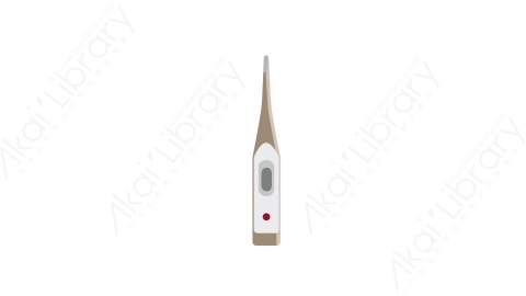 AE模板 48-thermometer-3电子体温计MG扁平卡通医疗医院元素图标