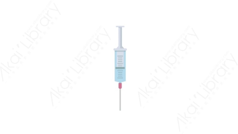 AE模板 49-syringe-2注射剂针管针筒MG扁平卡通医疗医院元素图标
