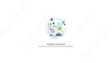 AE模板 10-science-chemistry科学实验仪器MG扁平动画卡通图标场景
