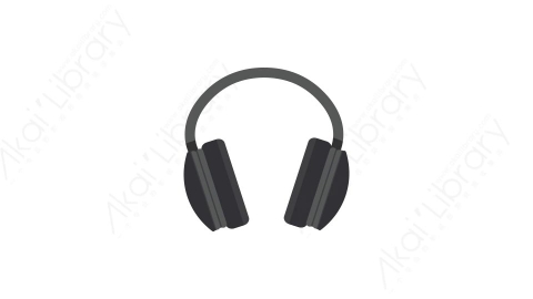 AE模板 18-headphones耳机耳麦MG扁平卡通科学科技电器元素图标