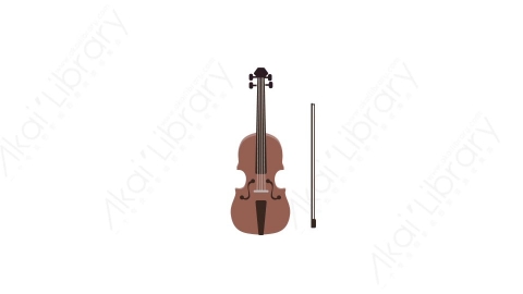 AE模板 17-violin小提琴MG扁平卡通娱乐表演元素图标
