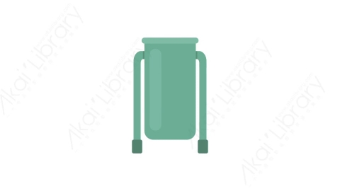 AE模板 01-bg-props-vol2水桶MG扁平卡通背景道具元素图标