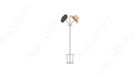AE模板 40-bg-props-vol2衣架MG扁平卡通背景道具元素图标