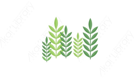 AE模板 01-bg-props-vol5植物MG扁平卡通背景道具元素图标