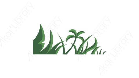 AE模板 19-bg-props-vol5植物MG扁平卡通背景道具元素图标