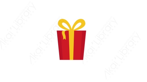 AE模板 04-gift礼物盒子MG扁平卡通节日马戏团元素图标