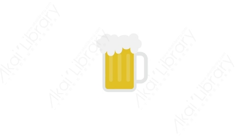 AE模板 08-beer啤酒MG扁平卡通节日马戏团元素图标