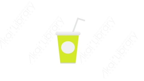 AE模板 18-milk-shake奶茶MG扁平卡通节日马戏团元素图标