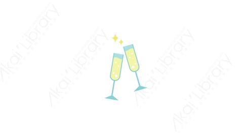 AE模板 22-champagne香槟酒MG扁平卡通节日马戏团元素图标