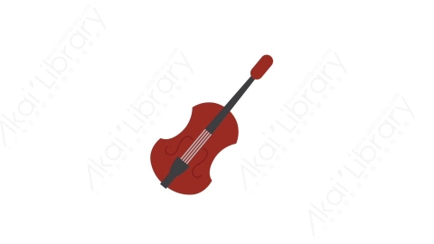 AE模板 31-violin小提琴MG扁平卡通节日马戏团元素图标