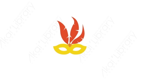 AE模板 41-carnival_mask面具MG扁平卡通节日马戏团元素图标