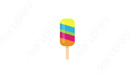AE模板 44-ice-cream冰淇淋MG扁平卡通节日马戏团元素图标