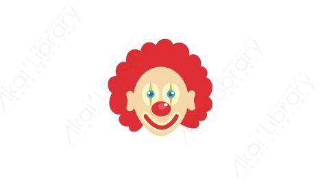 AE模板 54-clown小丑MG扁平卡通节日马戏团元素图标