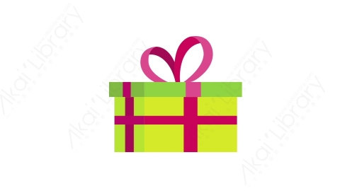 AE模板 83-gift礼物盒子MG扁平卡通节日马戏团元素图标