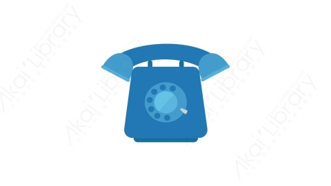AE模板 14-telephone-6电话座机MG扁平卡通手机电话元素图标