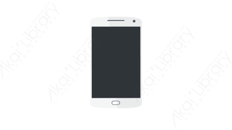 AE模板 16-phone-white-2智能手机MG扁平动画卡通手机平板电脑幕布