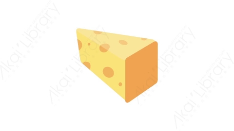 AE模板 12-cheese-2奶酪MG扁平卡通食物蔬菜水果元素图标
