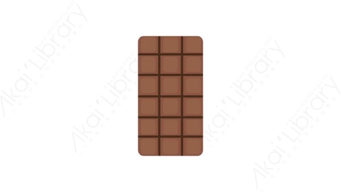 AE模板 15-chocolate巧克力MG扁平卡通食物蔬菜水果元素图标