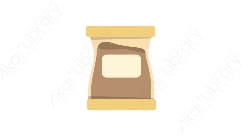 AE模板 66-porridge-1面粉MG扁平卡通食物蔬菜水果元素图标