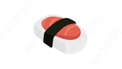 AE模板 85-sushi-1寿司MG扁平卡通食物蔬菜水果元素图标