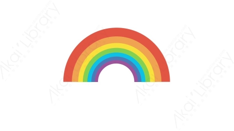 AE模板 09-rainbow-1彩虹MG扁平卡通天气元素图标