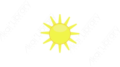 AE模板 03-sun太阳MG扁平卡通自然生态元素图标