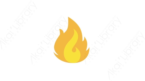 AE模板 11-fire-1火焰燃烧MG扁平卡通自然生态元素图标
