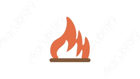 AE模板 12-fire-2火焰燃烧MG扁平卡通自然生态元素图标