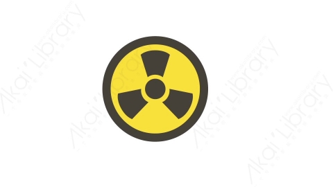 AE模板 18-radiation辐射标志MG扁平卡通自然生态元素图标
