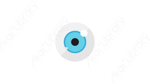 AE模板 20-eye眼睛眼球MG扁平卡通自然生态元素图标