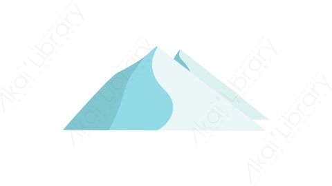AE模板 02-mountain-1山峰雪山MG扁平卡通自然元素图标