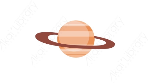 AE模板 13-planet-2星球行星MG扁平卡通自然元素图标