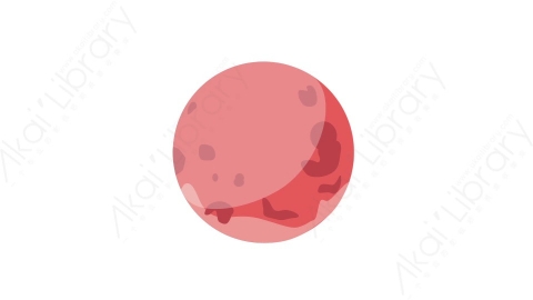 AE模板 18-planet-7星球行星MG扁平卡通自然元素图标