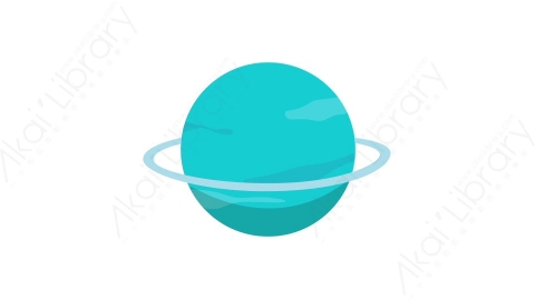 AE模板 19-planet-8星球行星MG扁平卡通自然元素图标