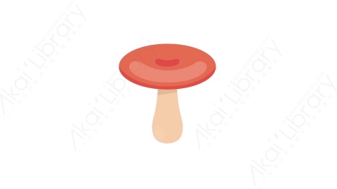 AE模板 22-mushroom-2蘑菇MG扁平卡通自然元素图标