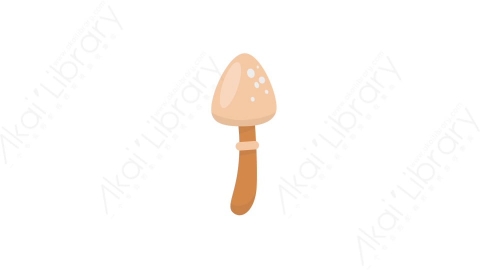 AE模板 28-mushroom-8蘑菇MG扁平卡通自然元素图标